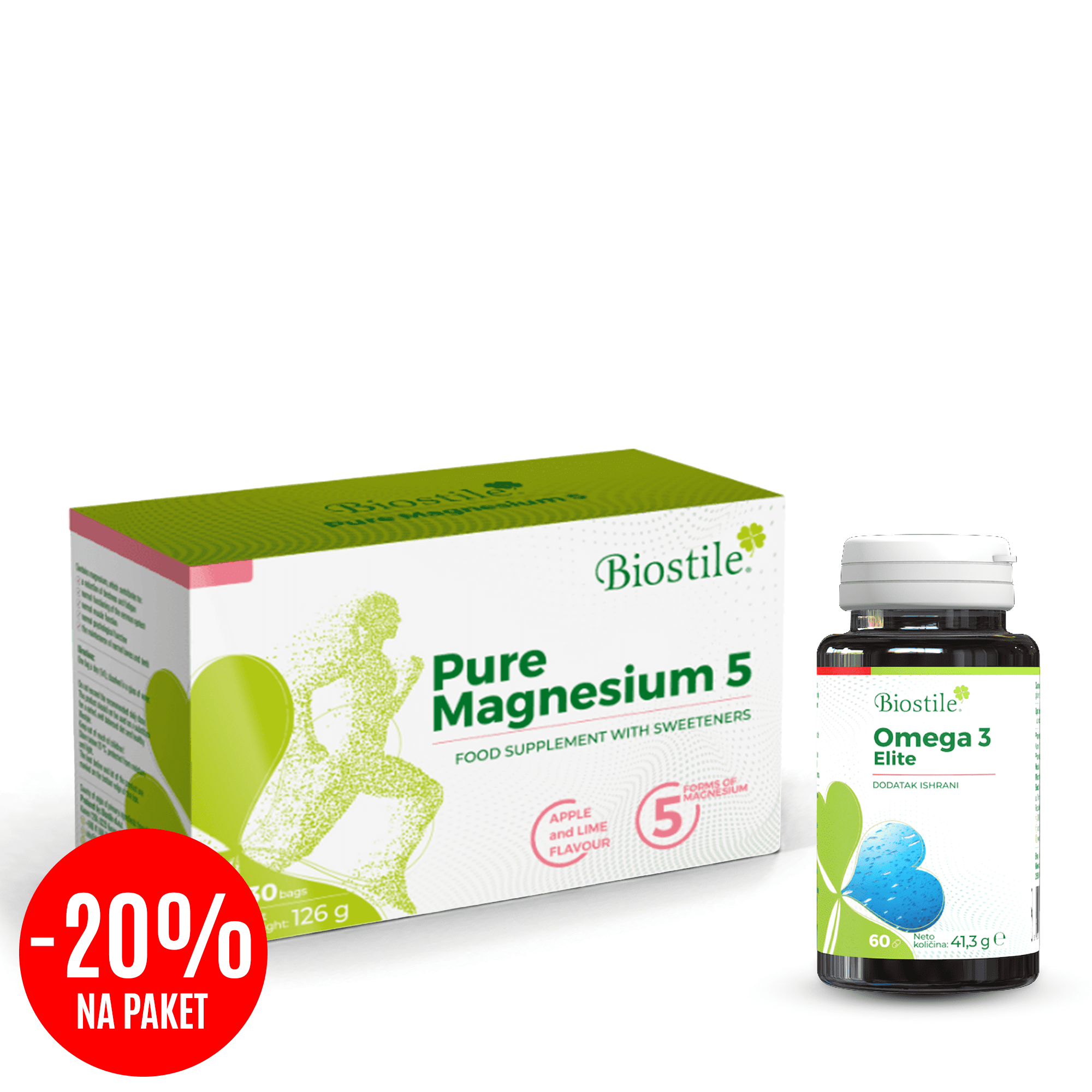 PURE MAGNESIUM + OMEGA 3 (-20% NA PAKET)