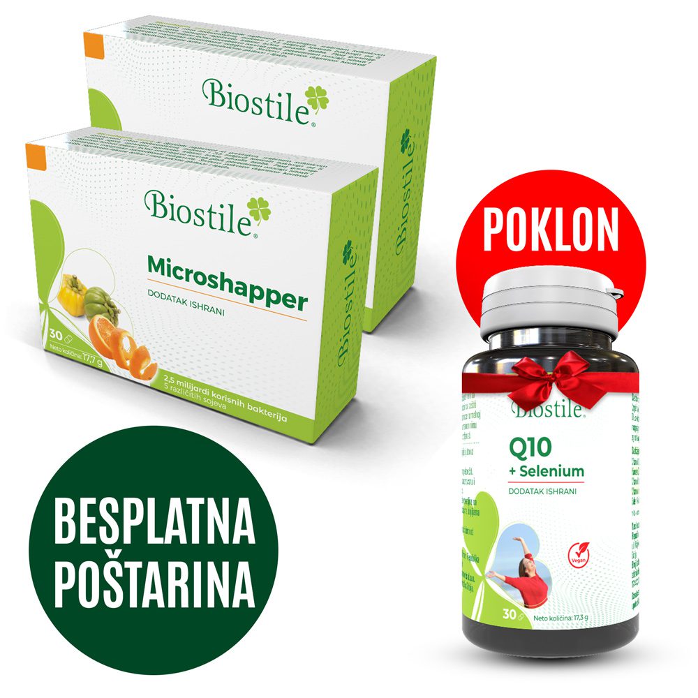 2 X MICROSHAPPER + POKLON KOENZIM Q10 SA SELENOM