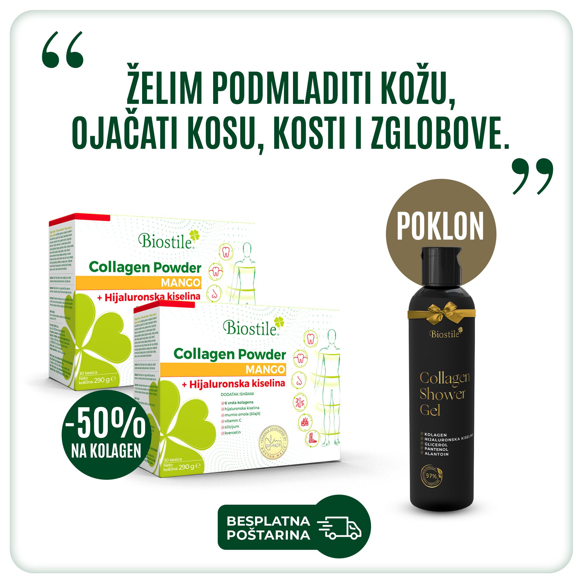 Baner sqare 1000x1000 2xcollagen shower gel