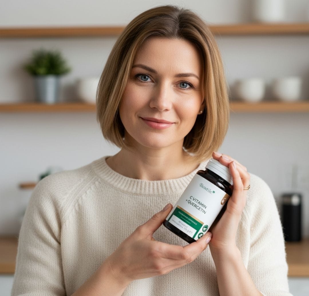 C vitamin + Quercetin, 60 kapsul