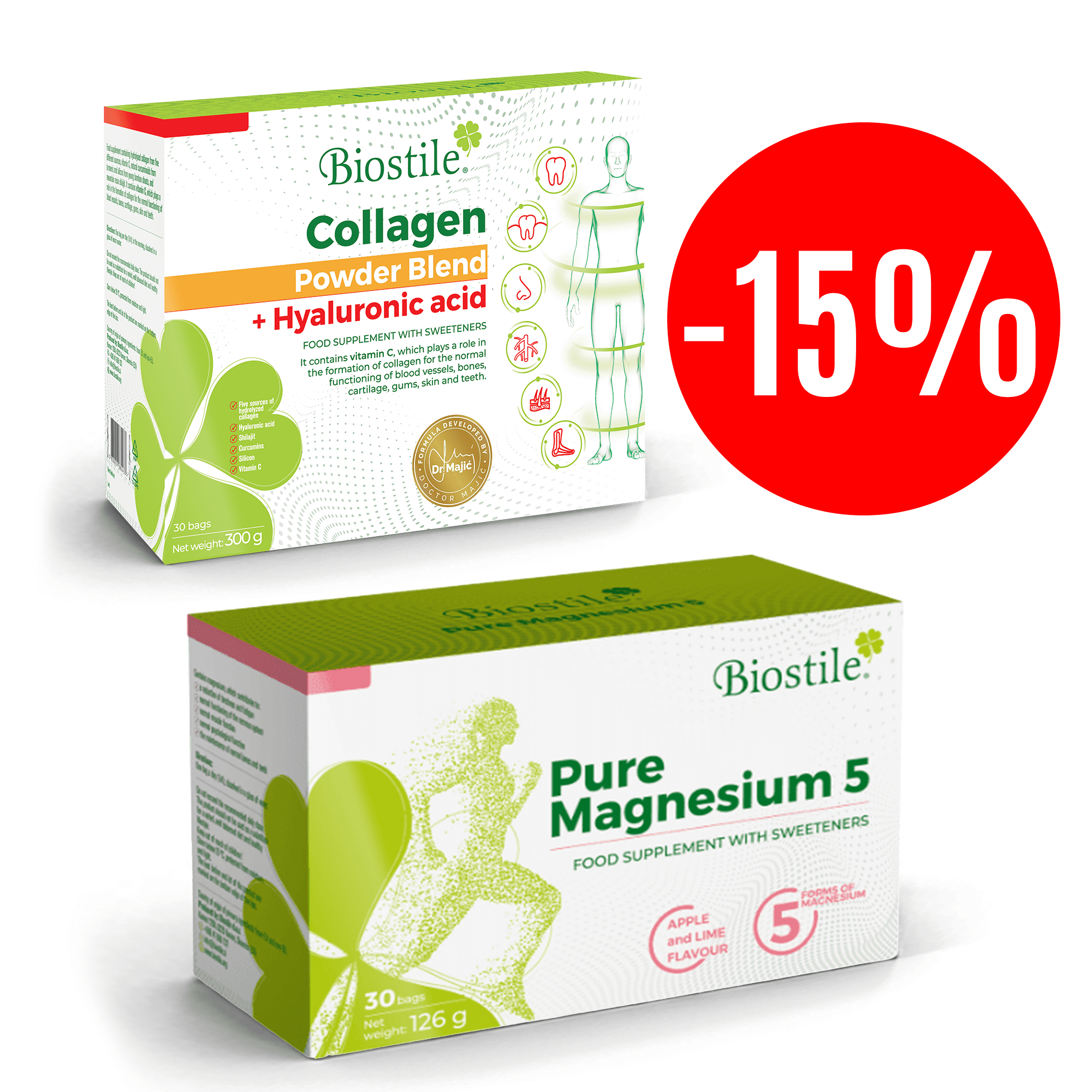 Pure magnesium + Collagen (-15%)