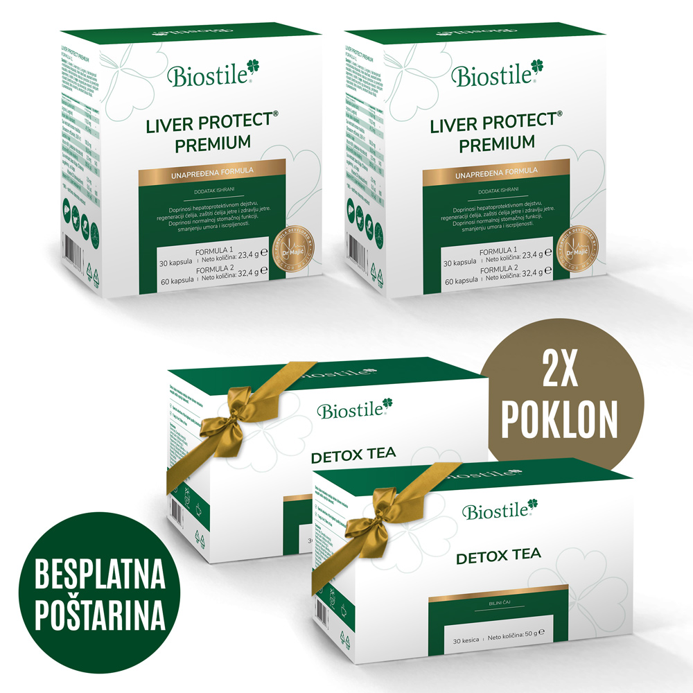 2x Liver Protect Premium + 2x gratis Detox čaj