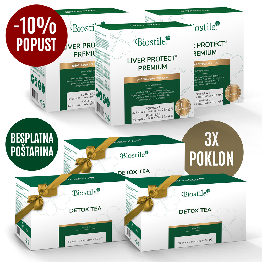 3x Liver Protect Premium + 3x gratis Detox čaj